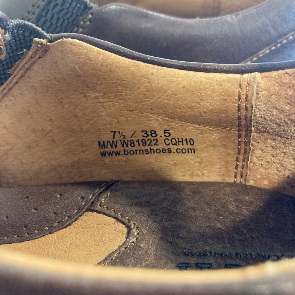 Born Shoes Womens 7.5 M Abby Brown Leather Slip-On Loafers W81922 - Picture 10 of 16